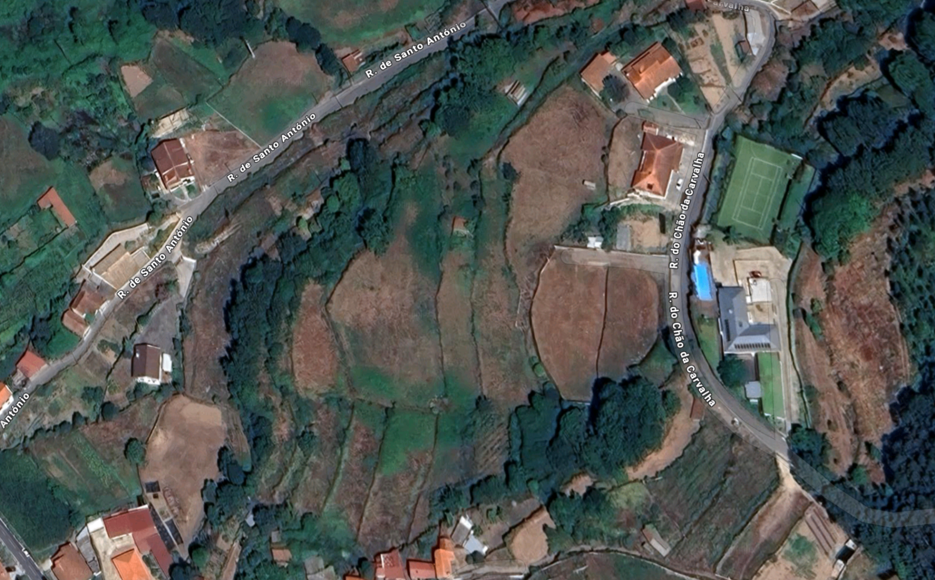 Socalcos do Chão da Carvalha vistos de cima